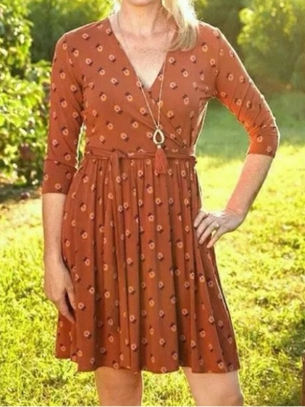 Matilda Jane Isn't It Lovely Faux Wrap Dress
